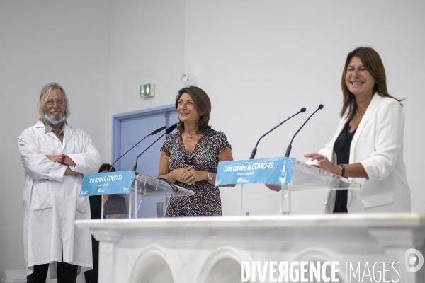 Conférence de presse sur l épidémie de Covid-19 à Marseille