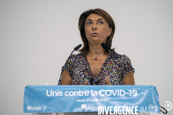 Conférence de presse sur l épidémie de Covid-19 à Marseille