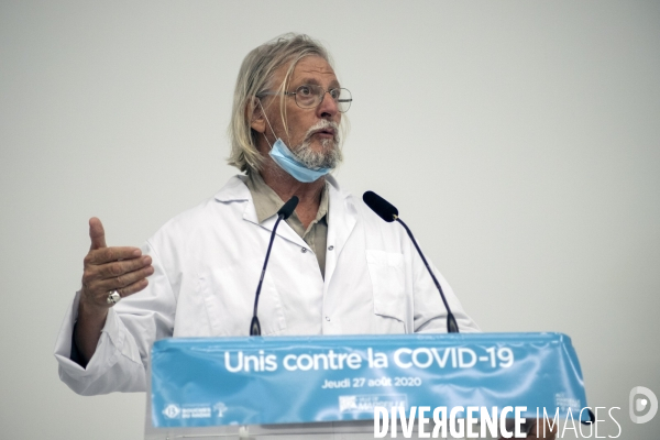 Conférence de presse sur l épidémie de Covid-19 à Marseille