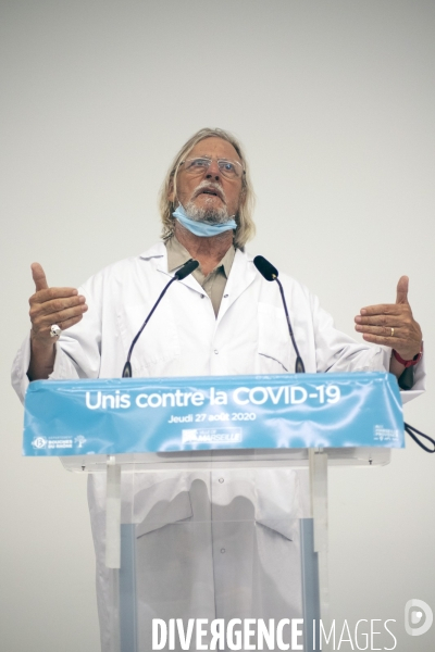 Conférence de presse sur l épidémie de Covid-19 à Marseille