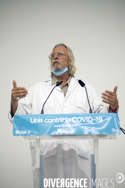 Conférence de presse sur l épidémie de Covid-19 à Marseille