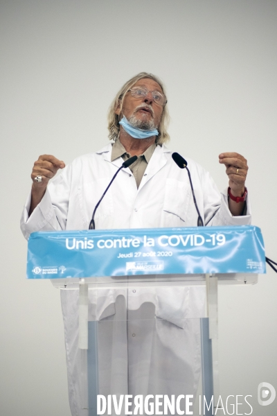 Conférence de presse sur l épidémie de Covid-19 à Marseille