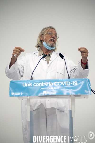 Conférence de presse sur l épidémie de Covid-19 à Marseille