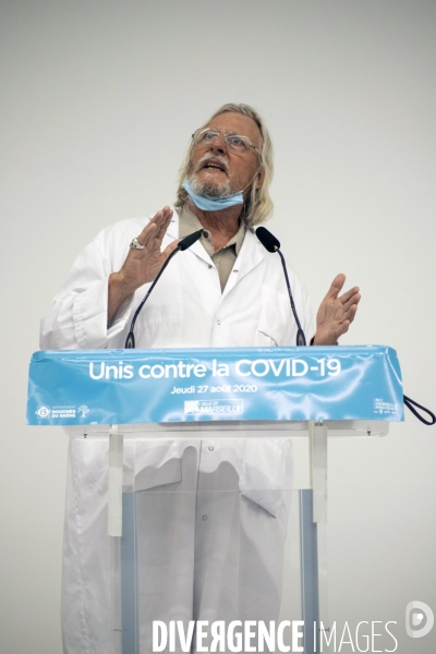 Conférence de presse sur l épidémie de Covid-19 à Marseille