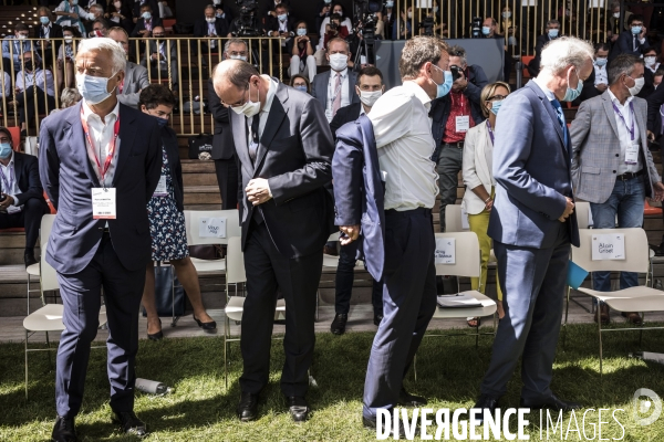 Jean Castex à l universite d été du MEDEF.