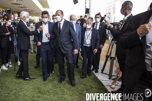 Jean Castex à l universite d été du MEDEF.