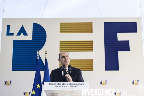 Jean Castex à l universite d été du MEDEF.