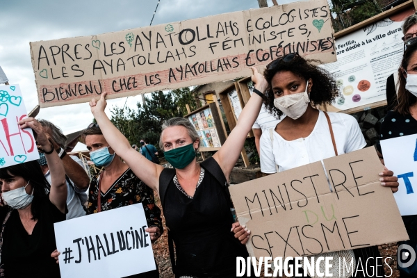 Visite d eric dupont moretti aux journees d ete des ecologistes