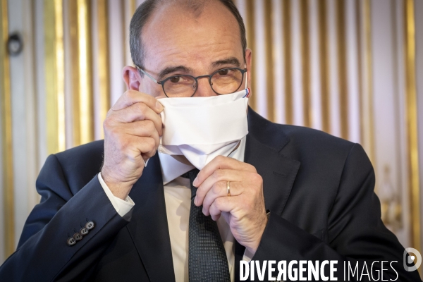 Castex, Véran et Blanquer : conférence de presse sur le COVID-19 à Matignon