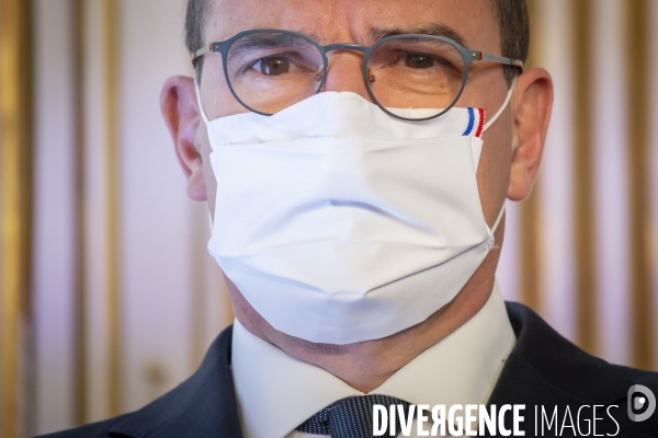 Castex, Véran et Blanquer : conférence de presse sur le COVID-19 à Matignon