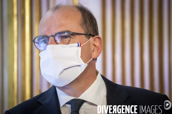 Castex, Véran et Blanquer : conférence de presse sur le COVID-19 à Matignon