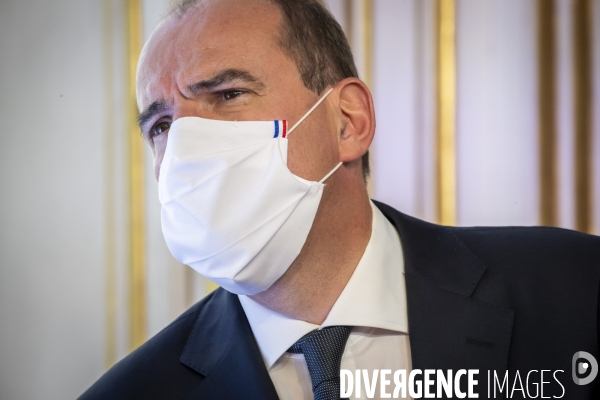 Castex, Véran et Blanquer : conférence de presse sur le COVID-19 à Matignon