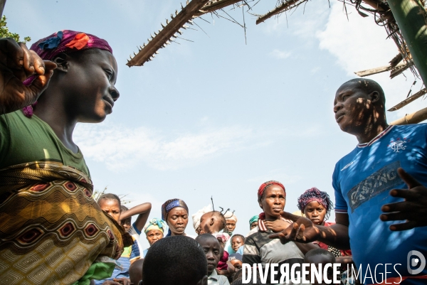 Intervention MSF rougeole à Boso Manzi (La Mongala, RDCongo), Mars 2020