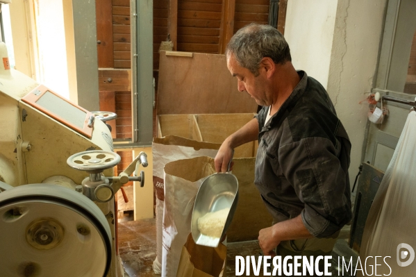 Moulin de La Merlie. Minoterie Grépon. Production de farine.