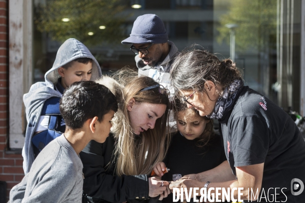 Atelier d auto-réparation de Vélos en Seine-Saint-Denis par l association  Aux Pignons sur Rue 