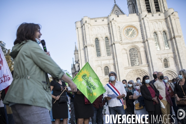 Manifestation sur la gestion de l eau à Saint-Denis