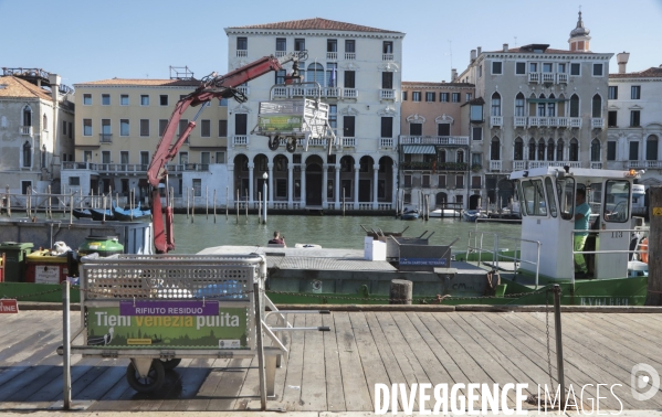 Ramassage des poubelles a venise