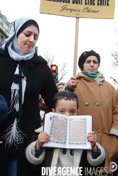 Manifestion contre les caricatures dans le magazine Charlie Hebdo en 2006.