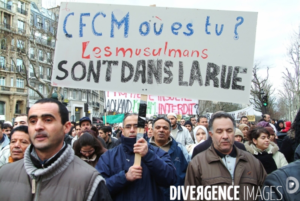 Manifestion contre les caricatures dans le magazine Charlie Hebdo en 2006.