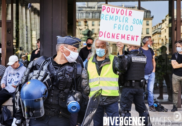 Illustrations manifestation Gilets Jaunes 12 septembre 2020