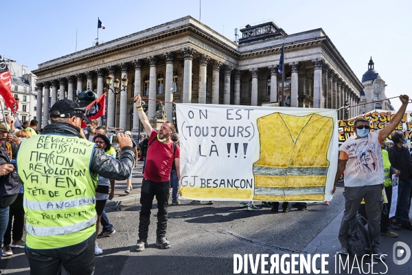 Illustrations manifestation Gilets Jaunes 12 septembre 2020