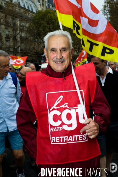 Portraits de retraités, manifestation nationale des retraités, Paris