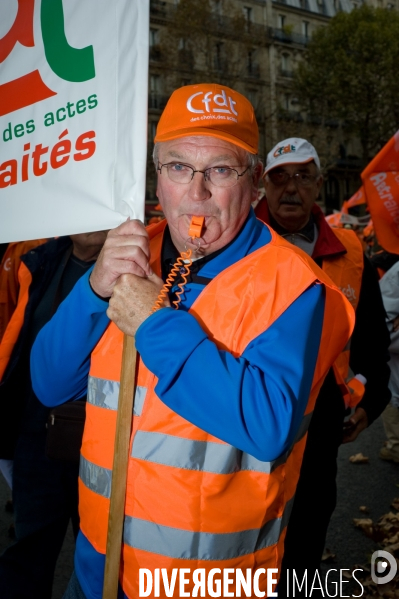 Portraits de retraités, manifestation nationale des retraités, Paris