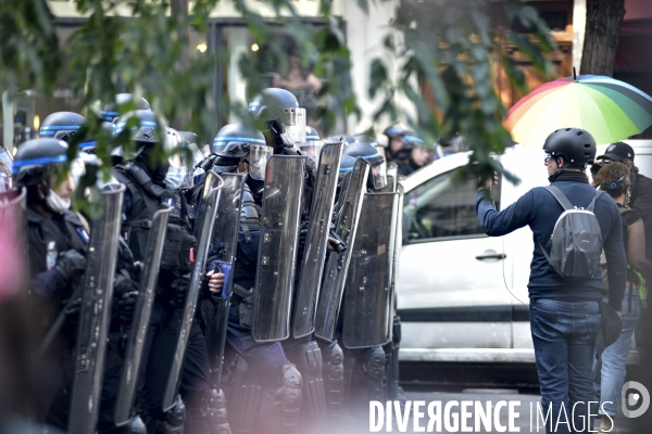 Manifestation GILETS JAUNES le 12 septembre2020, à Paris. Yellow vests 12 septembre 2020 in Paris.