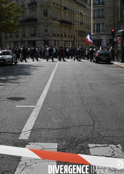 Manifestation GILETS JAUNES le 12 septembre2020, à Paris. Yellow vests 12 septembre 2020 in Paris.