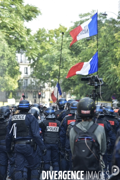 Manifestation GILETS JAUNES le 12 septembre2020, à Paris. Yellow vests 12 septembre 2020 in Paris.