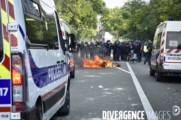 Manifestation GILETS JAUNES le 12 septembre2020, à Paris. Yellow vests 12 septembre 2020 in Paris.