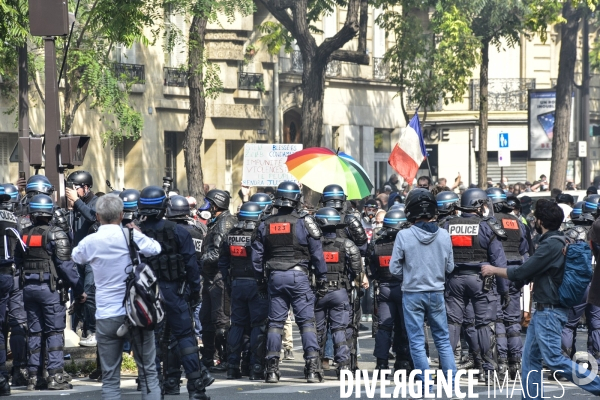 Manifestation GILETS JAUNES le 12 septembre2020, à Paris. Yellow vests 12 septembre 2020 in Paris.