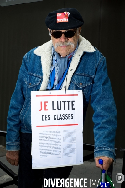 Portraits de retraités, manifestation nationale des retraités, Paris