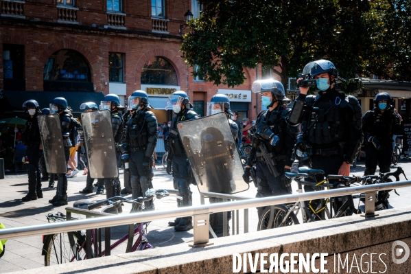 Toulouse : manifestation des gilets jaunes - 12/09/2020