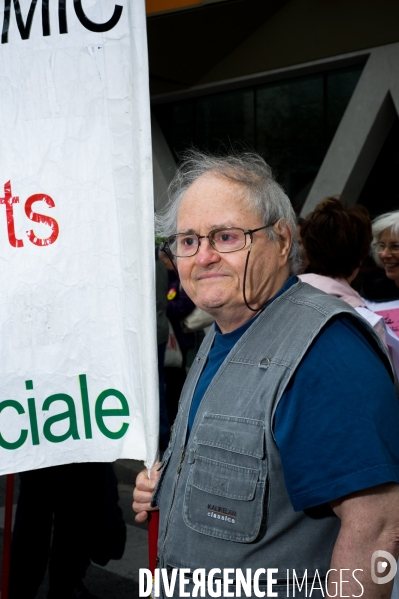 Portraits de retraités, manifestation nationale des retraités, Paris