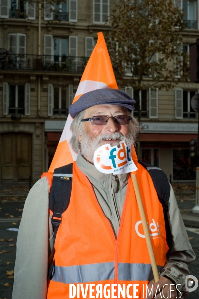 Portraits de retraités, manifestation nationale des retraités, Paris