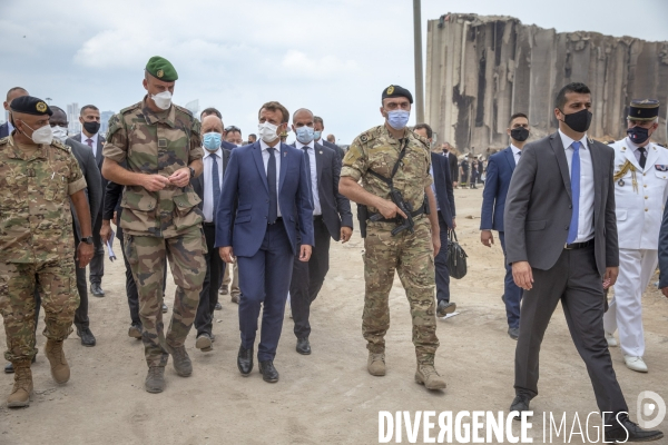 Emmanuel Macron en voyage officiel à Beyrouth , Liban