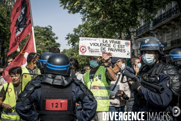 Paris, 12.09.2020 - Le retour des gilets jaunes