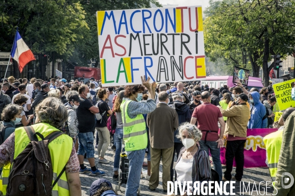 Paris, 12.09.2020 - Le retour des gilets jaunes