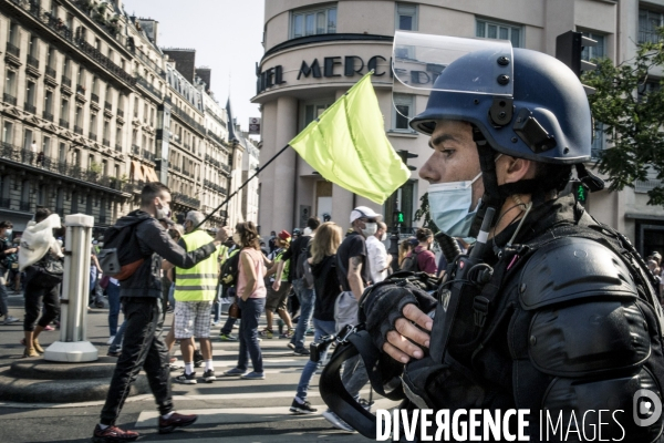 Paris, 12.09.2020 - Le retour des gilets jaunes