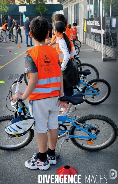 Lancement de la semaine du vélo à l école