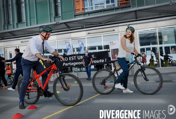 Lancement de la semaine du vélo à l école