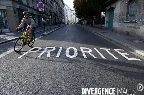 Le vélo à Paris, pistes cyclables.