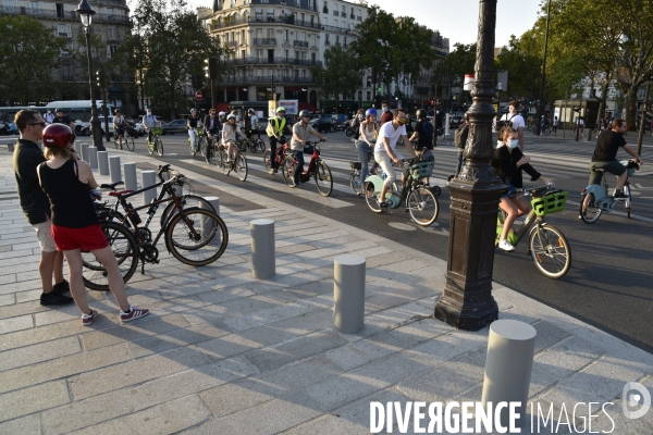 Le vélo à Paris, pistes cyclables.