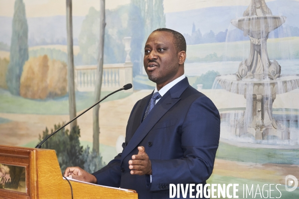 Guillaume Soro, côte d ivoire,  en conférence de presse