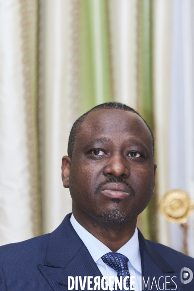 Guillaume Soro, côte d ivoire,  en conférence de presse