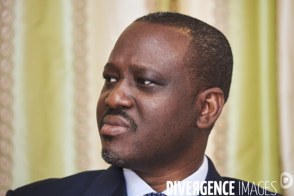 Guillaume Soro, côte d ivoire,  en conférence de presse