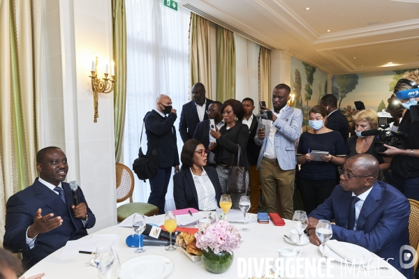 Guillaume Soro, côte d ivoire,  en conférence de presse