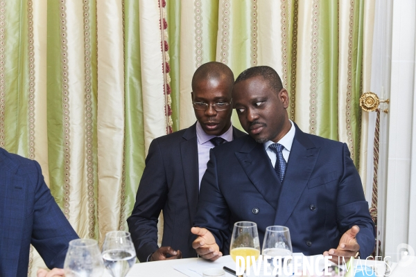 Guillaume Soro, côte d ivoire,  en conférence de presse