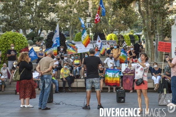 Rassemblement pour la journée de la paix à Marseille